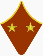 Петличный знак генерал-майора РККА с 1940 по 1943 гг.