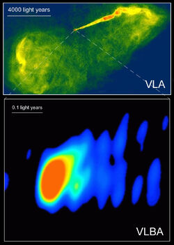 M87 VLA VLBA radio astronomy