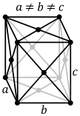Orthohombic, face-centered