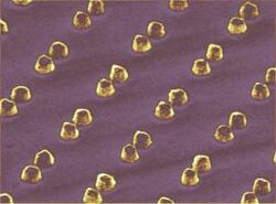 Наносреда из электромагнитно-двойных пар золотых точек 