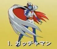 Ken appears as an answer on a TV quiz show. The question being "Which Tatsunoko characters will make a cameo later in the episode?" (Gatchaman, obviously!)