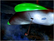 A Martian Warship releasing its probe.