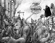 The slaves of Despayre build the Death Star.