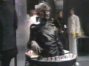 Davros, the creator of the Daleks.