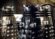 Daleks Sec, Jast, and Thay.