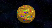 Remote-controlled solid gold Death Star