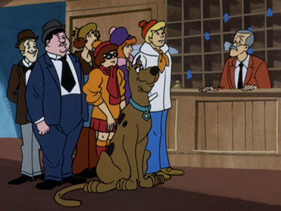 Scooby-Doo, Salsicha, Scooby-Doo, Fred, Velma, e Daphne, pe…