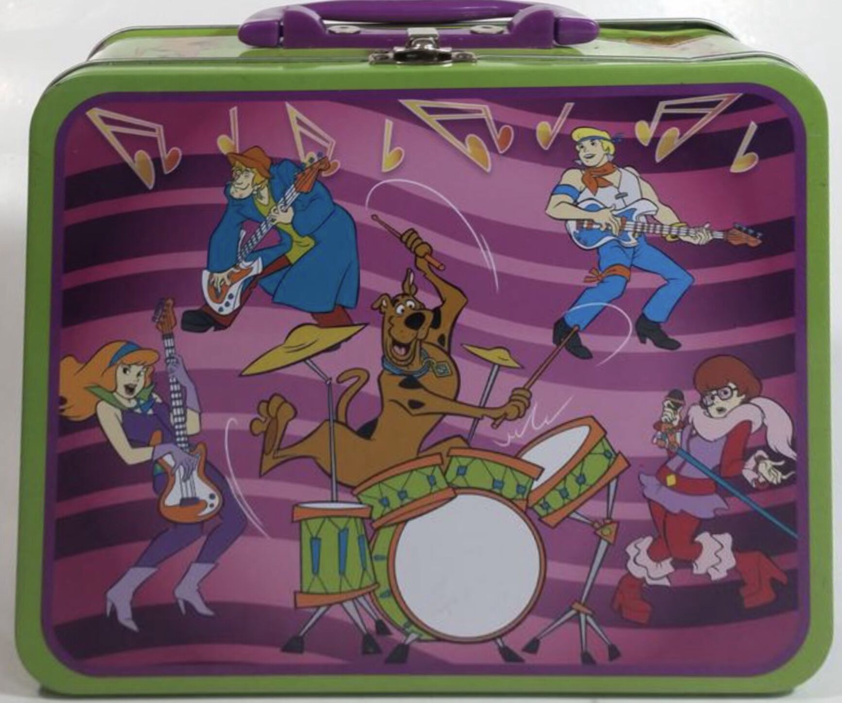 Scooby Doo Music Band Tin Lunch Box With 100 Piece Puzzle, Scoobypedia