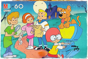Milton Bradley - A Pup Named Scooby Doo - Velmas Computer - 60 Piece Puzzle