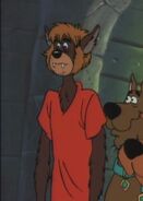 Bozont farkasemberré változva a Scooby-Doo és a kezelhetetlen vérfarkasban.