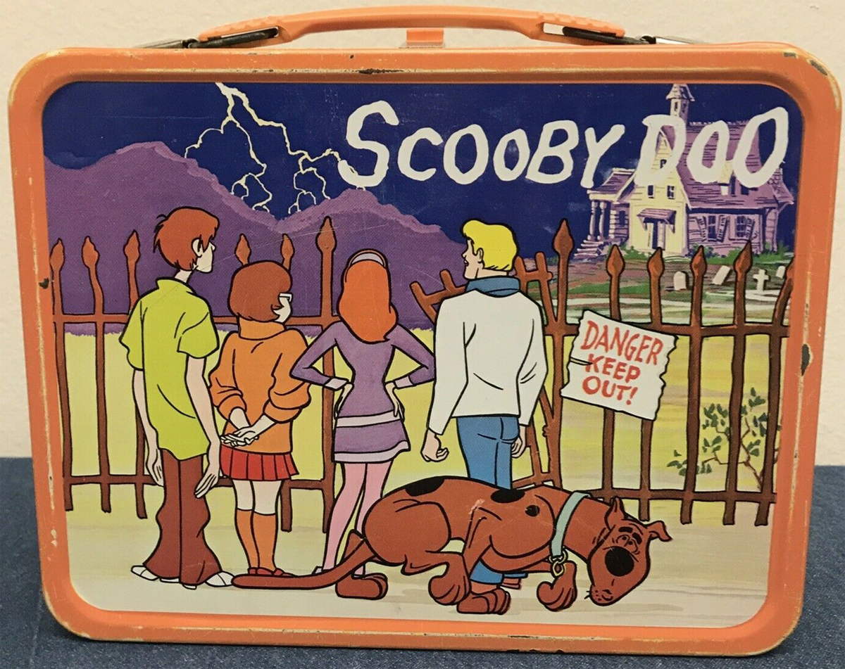 That 70's Page - ~☮ 1973 Scooby Doo Lunch Box - For kids in the '70s, the  cartoon characters and pop stars on their metal lunch boxes were more  important than the