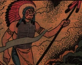 Giant Native American Ghost