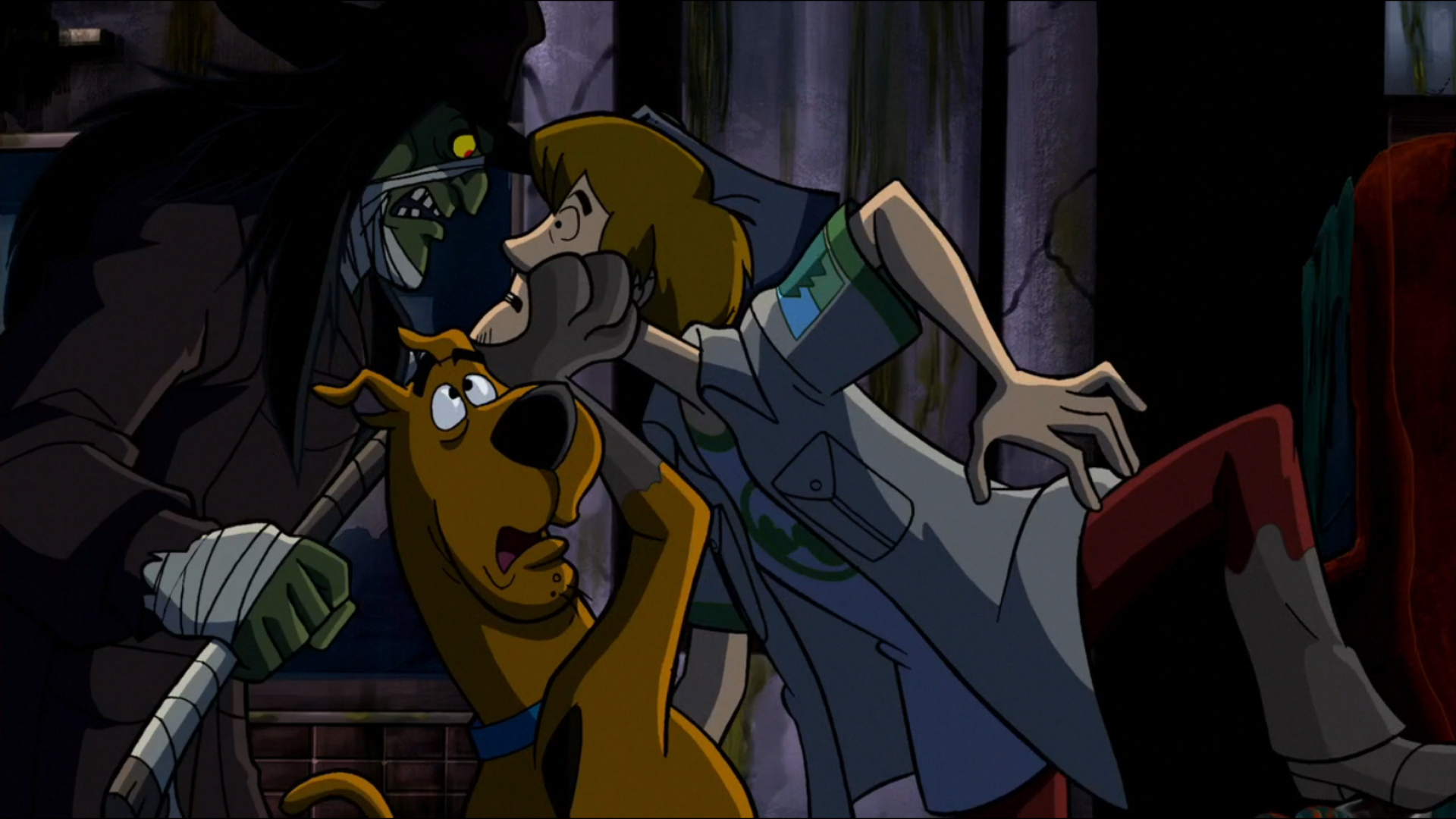 scooby doo scared running