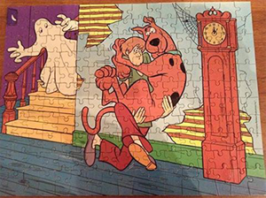 Whitman UK - Scooby Doo - Ghost Run - 1977 - 180 Piece Puzzle