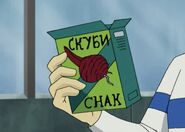 Beet Flavored Russian Scooby Snacks in the What's New, Scooby-Doo? episode "Diamonds Are a Ghoul's Best Friend"