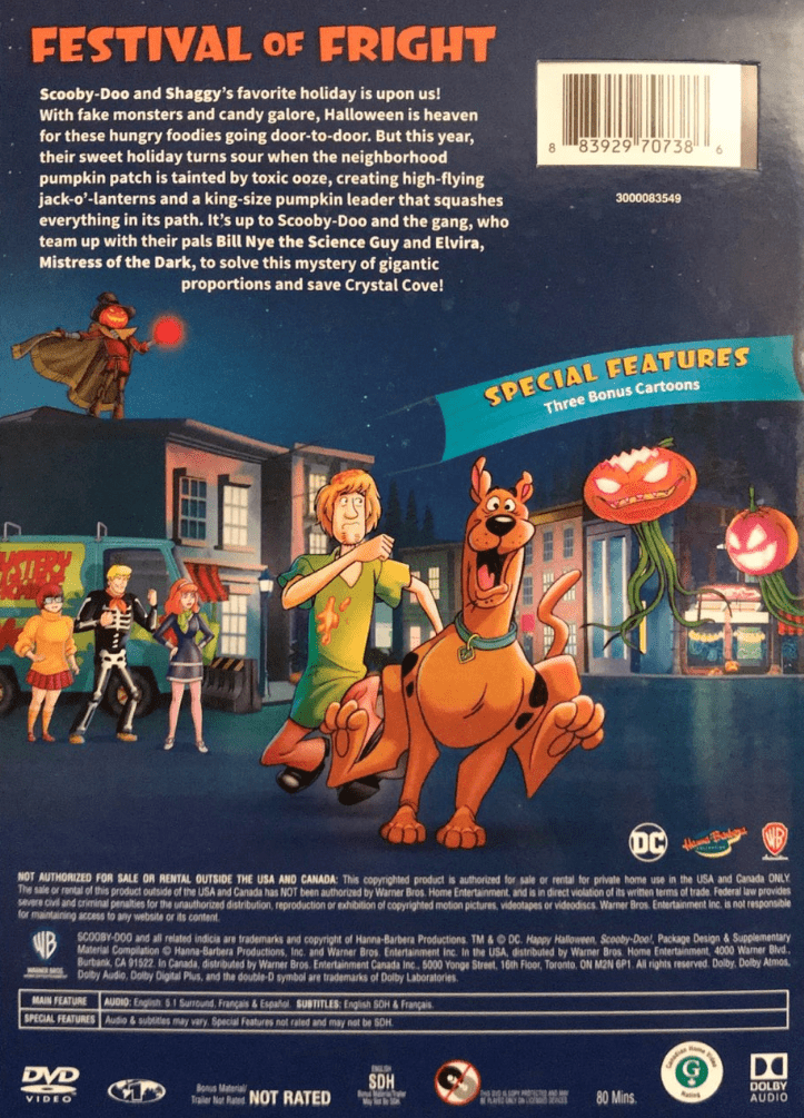 Happy Halloween, ScoobyDoo! (Home Media) Scoobypedia Fandom