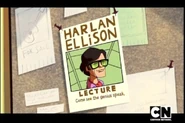 Ogłoszenie o wykładzie Harlana Ellisona