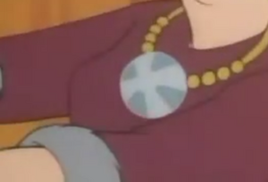 Last Hope Diamond around  neck