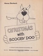 Saalfield - Hanna Barberas - Christmas With Scooby Doo - Coloring Book - Title Page