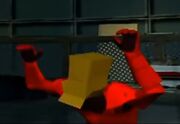 Red Knight box helmet