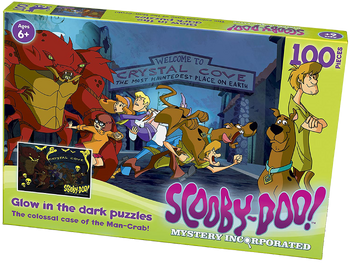 Paul Lamond - Scooby Doo Mystery Inc - Colossal Case of Man Crab - Glow In The Dark 100 Piece Puzzle - 01