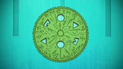 Dysk planisferyczny po złożeniu w całość