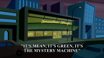 It's Mean, It's Green, It's the Mystery Machine title card