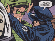 Frank unmasked.