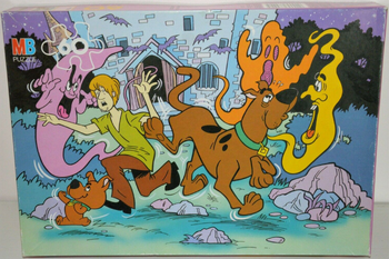 Milton Bradley - Scooby-Doo - Colorful Ghosts - 60 Piece Puzzle - 01