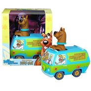 The Mystery Machine Wacky Wobbler Bobble-Bank, w/ Scooby, by Funko.