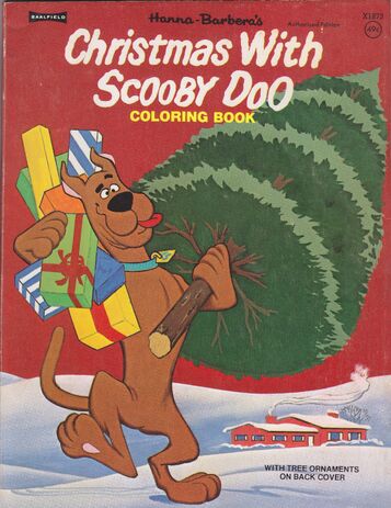 Saalfield - Hanna Barberas - Christmas With Scooby Doo - Coloring Book - Front Cover