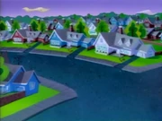 Widok na miasteczko w serialu , w odcinku 