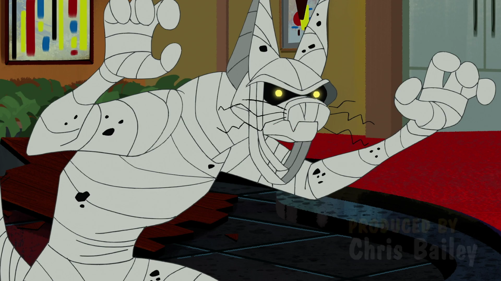 The Cat Mummy is a character on Scooby-Doo and Guess Who?. 