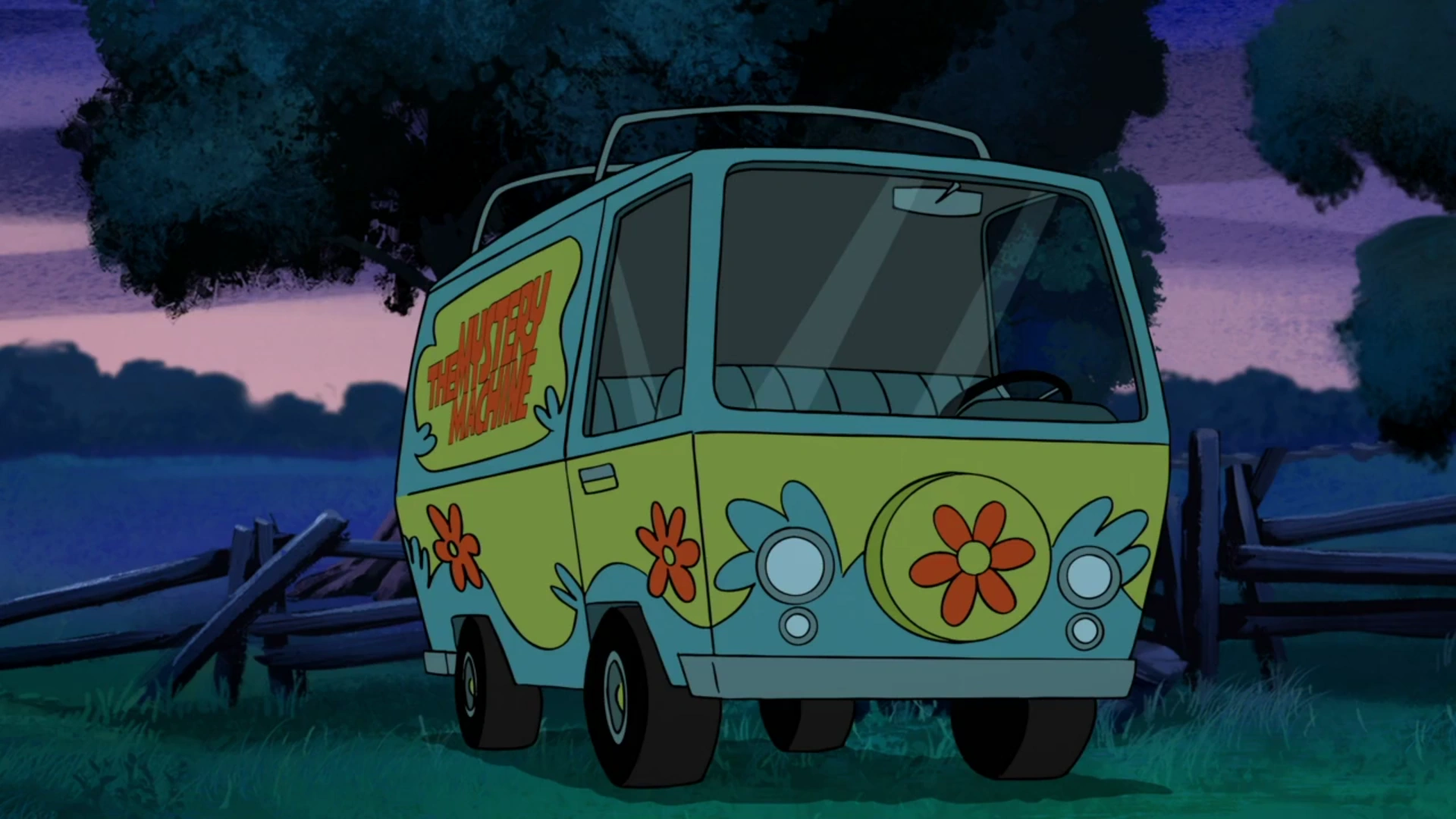 to the mystery machine