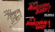 A picture of the evolution of the title card design