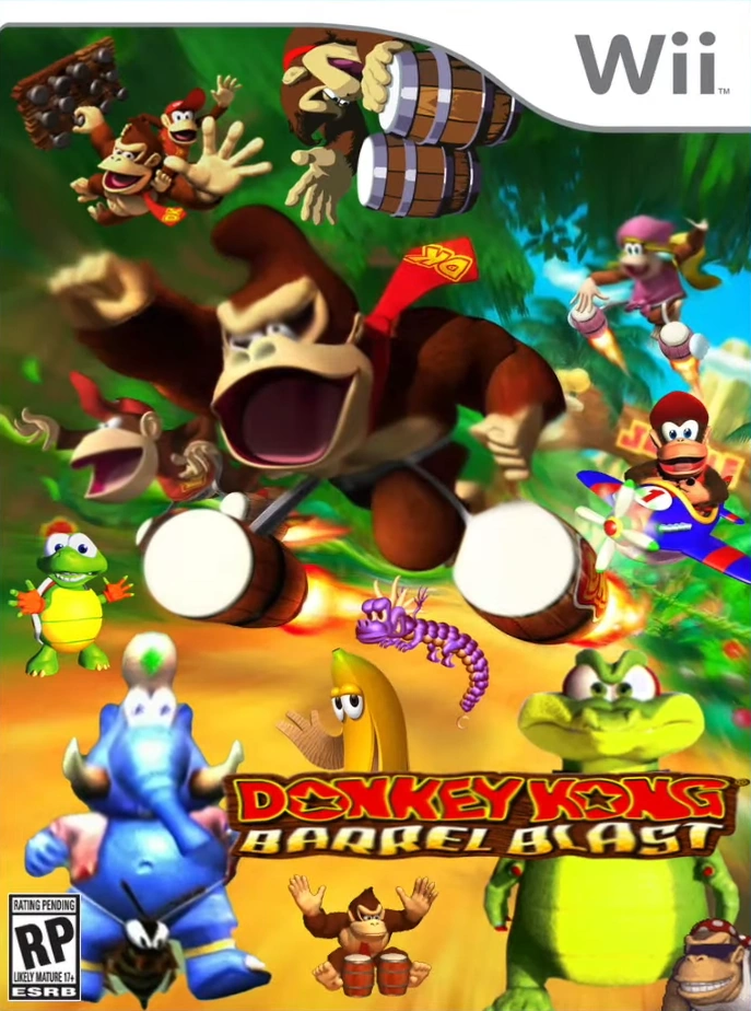 Donkey Kong Country Jogo Donkey Kong: Barrel Blast Wii Donkey