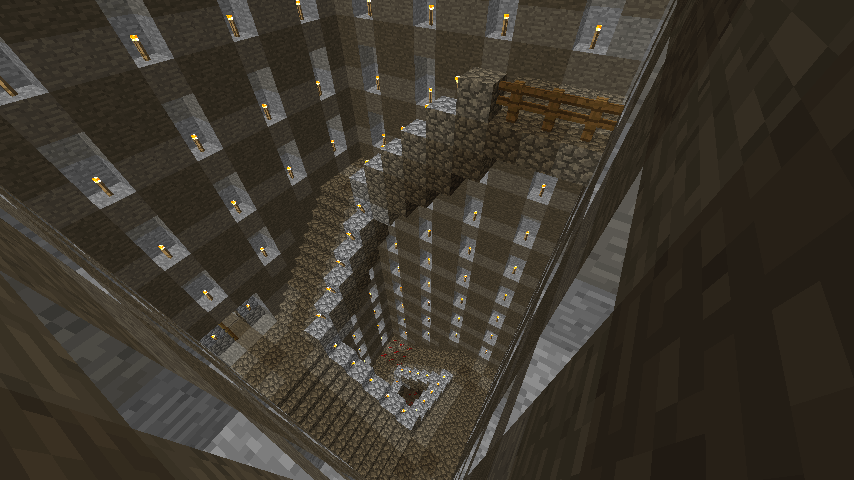 How to make a cool spiral staircase in minecraft