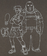 Los diseños originales proporcionados por Nathan Avery para los policías veganos.