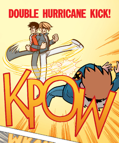 Double Hurricane Kick