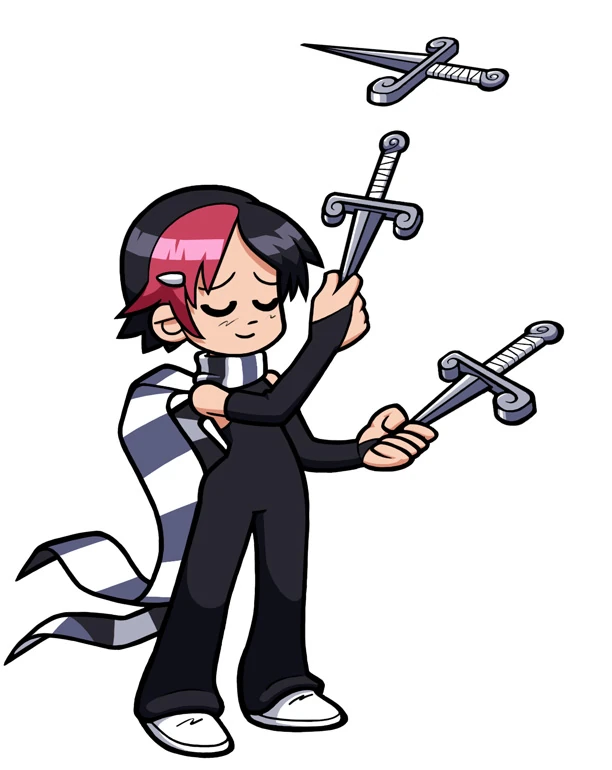 Cuchillos de Knives Chau Scott Pilgrim Wiki Fandom