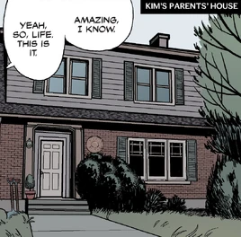 Kim's parents' house