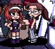 Sandra and Monique as they appear in Scott Pilgrim vs. the World: The Game