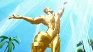 Lucas Lee's golden statue.