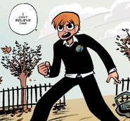 Scott wearing the St. Joel's uniform.