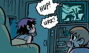 Mikey fights off Suzette.