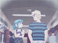 Ramona walks with Todd in high school.