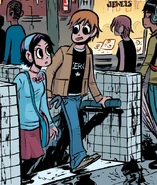 Scott and Ramona leave a subway station in Volume 3.
