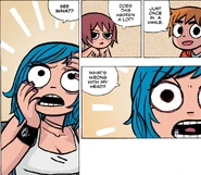 Ramona becomes aware of the fact that her head is glowing.