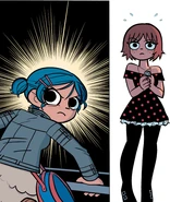 Ramona's head starts glowing again.