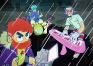 Pop'n TwinBee as they appear in their "Konya Wa Hurricane" music video.